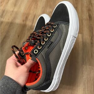 Spitfire Vans Black and Orange Men's Sneakers